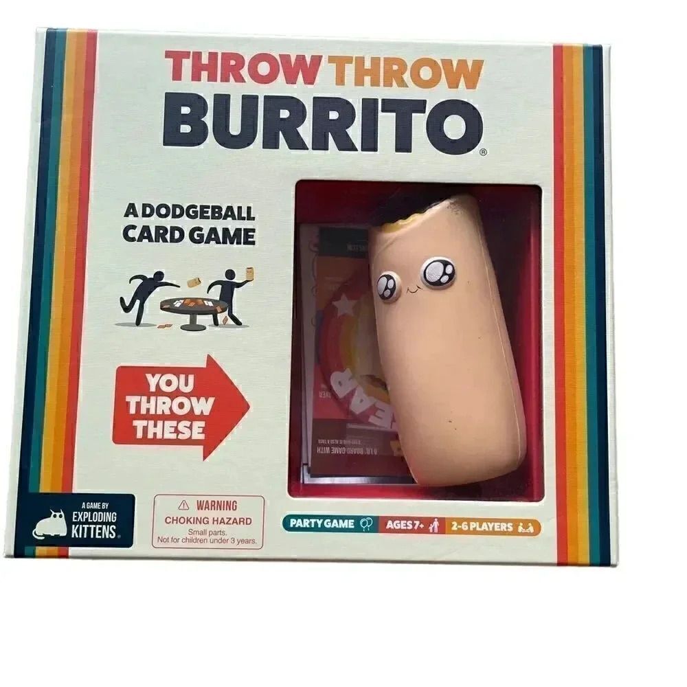Throw Throw Burrito Case- Interactive Dodgeball Fun Classic Board Game, Age 7+